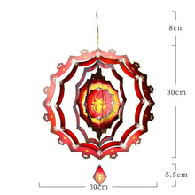Load image into Gallery viewer, Halloween Themed 3D Optical Illusion Hanging Wind Spinner