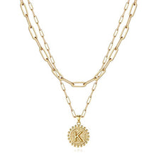 Load image into Gallery viewer, Gold Initial Necklaces for Women