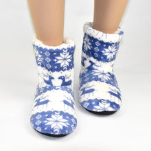 Load image into Gallery viewer, Christmas Fleece Indoor Boots