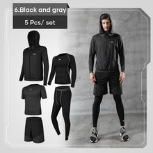 Load image into Gallery viewer, Men&#39;s compression clothing for fitness compression (5 pcs / set)