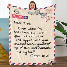 Load image into Gallery viewer, Personalized Mom/Dad Letter Blanket