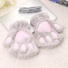 Load image into Gallery viewer, Paw Fingerless Gloves