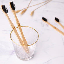 Load image into Gallery viewer, New Design Mixed Color Bamboo Toothbrush