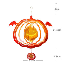 Load image into Gallery viewer, Halloween Themed 3D Optical Illusion Hanging Wind Spinner