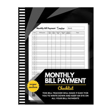 Load image into Gallery viewer, Bill Tracker Notebook