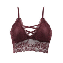 Load image into Gallery viewer, Wireless Sexy Floral Lace Bra, Adjustable Straps