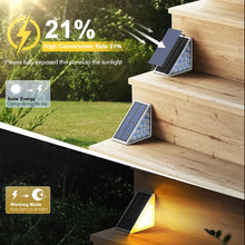 Load image into Gallery viewer, LED Solar Step Lights Waterproof Outdoor Stair Lights