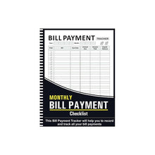 Load image into Gallery viewer, Bill Tracker Notebook