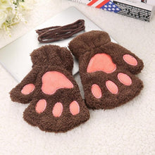 Load image into Gallery viewer, Paw Fingerless Gloves