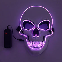 Load image into Gallery viewer, Halloween Mask LED Light Up Scary Skull Mask