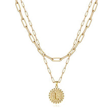 Load image into Gallery viewer, Gold Initial Necklaces for Women