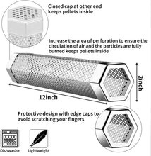 Load image into Gallery viewer, 12' Pellet Smoker Tube for All Grill or Smoker