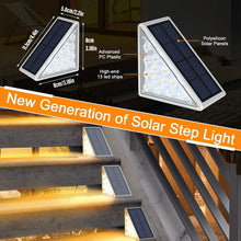 Load image into Gallery viewer, LED Solar Step Lights Waterproof Outdoor Stair Lights
