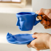 Load image into Gallery viewer, Metal touching face creative ceramic kiss Coffee cup