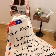 Load image into Gallery viewer, Personalized Mom/Dad Letter Blanket