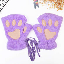 Load image into Gallery viewer, Paw Fingerless Gloves
