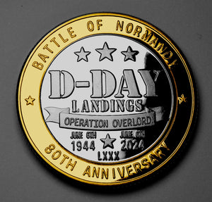D-DAY LANDINGS 80th Anniversary Commemorative Coin