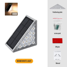 Load image into Gallery viewer, LED Solar Step Lights Waterproof Outdoor Stair Lights