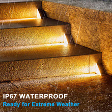 Load image into Gallery viewer, LED Solar Step Lights Waterproof Outdoor Stair Lights