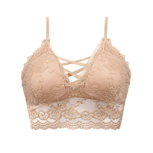 Load image into Gallery viewer, Wireless Sexy Floral Lace Bra, Adjustable Straps