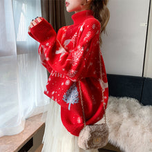 Load image into Gallery viewer, Christmas Pattern Knitted Sweater