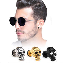 Load image into Gallery viewer, Skull Ear Piercing Earring Stud