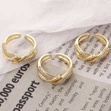 Load image into Gallery viewer, Vintage Gold-plated Adjustable Ring