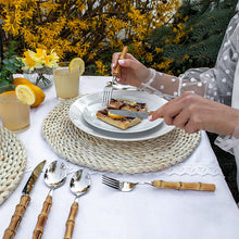 Load image into Gallery viewer, Luxury Bamboo Handle Tableware