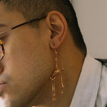Load image into Gallery viewer, Punk Skeleton skull earrings