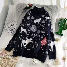 Load image into Gallery viewer, Christmas Pattern Knitted Sweater