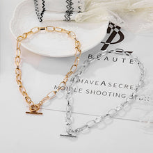 Load image into Gallery viewer, Thick Chain Toggle Clasp Necklace