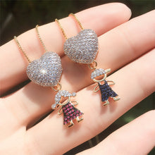 Load image into Gallery viewer, Cute Doll Pendant Heart Necklace