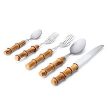Load image into Gallery viewer, Luxury Bamboo Handle Tableware
