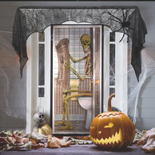 Load image into Gallery viewer, Skeleton Restroom Door Sticker