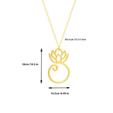 Load image into Gallery viewer, Women Lotus shiny Necklace