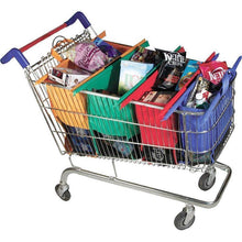 Load image into Gallery viewer, 4 in 1 reusable shopping cart bags