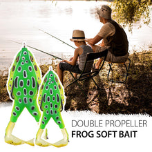 Load image into Gallery viewer, Double Propeller Frog Soft Bait