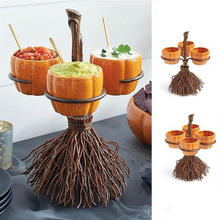 Load image into Gallery viewer, Halloween Pumpkin Snack Bowl Stand