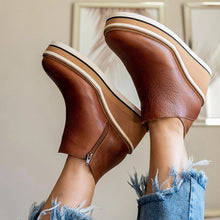 Load image into Gallery viewer, Platform Heeled Boots with Zipper