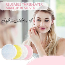 Load image into Gallery viewer, Reusable Three-layer Makeup Remover