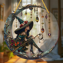Load image into Gallery viewer, 🧙‍♀️Beautiful Witch - Personalized Witch Window Hanging Suncatcher Ornament
