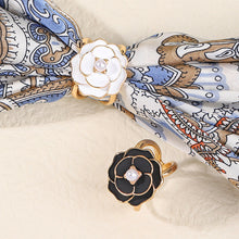Load image into Gallery viewer, Delicate Camellia Scarf Buckle
