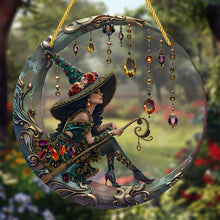 Load image into Gallery viewer, 🧙‍♀️Beautiful Witch - Personalized Witch Window Hanging Suncatcher Ornament
