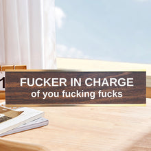 Load image into Gallery viewer, Engraved Desk Sign With Gold Stand