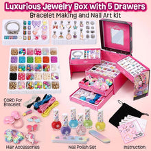 Load image into Gallery viewer, Girls Charm Bracelet Making Kit