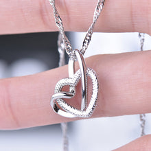 Load image into Gallery viewer, 💞Interlocking Heart Necklace -👩‍❤️‍👩&#39;&#39;God put us together to be sisters by heart&#39;&#39;💝
