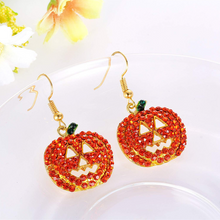 Load image into Gallery viewer, Halloween Pumpkin Earrings