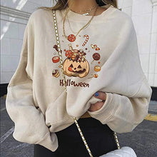 Load image into Gallery viewer, Pumpkin Print Hoodie for Women