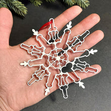 Load image into Gallery viewer, Funny Snowflake Ornament