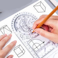 Load image into Gallery viewer, Multifunctional Student Math Ruler